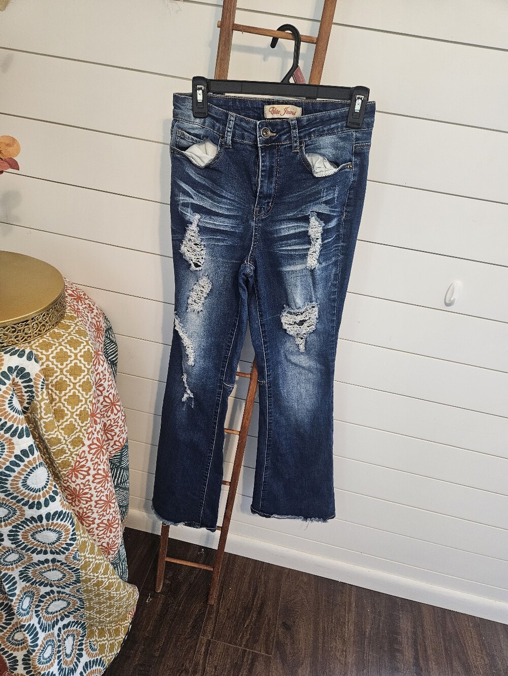 Elite Jeans Distressed Dark Blue Women’s Jeans